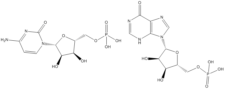 Polyinosinic acid: polycytidylic acid (poly I:C) Structure